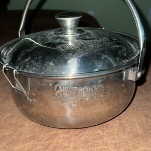 Stainless Steel Locking Lid Handle Cooking Pot